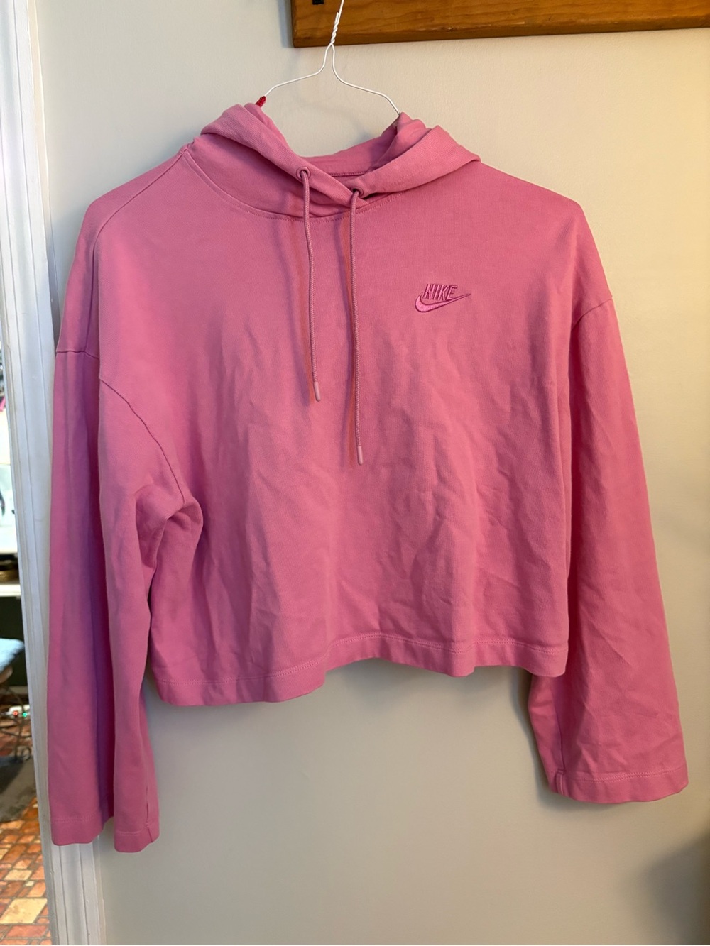 Nike Women’s Bubblegum Pink Cropped Hoodie